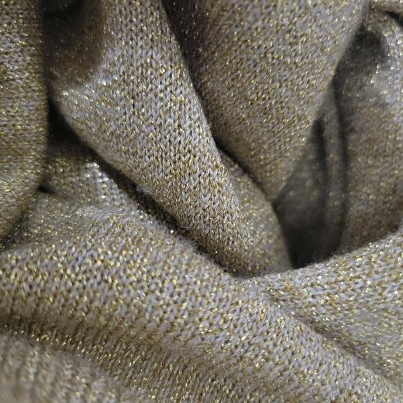 Vintage Cache Pants Gold Metallic Shimmer Straight Palazzo Wide Leg Size Small - Picture 8 of 12